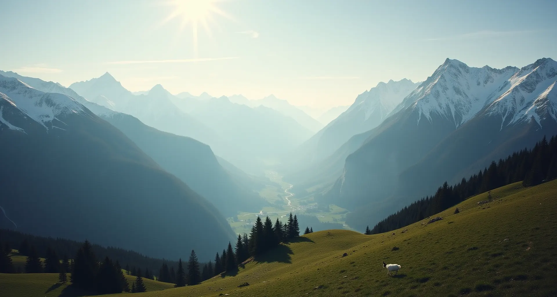Alpenpanorama in Süddeutschland